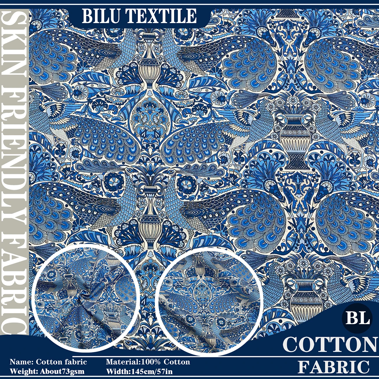 

1/2/5M 80s 100%Cotton Poplin Print Liberty copy Oscars tana lawn cotton Fabric DIY handmade Sewing Dress Clothing Designer cloth