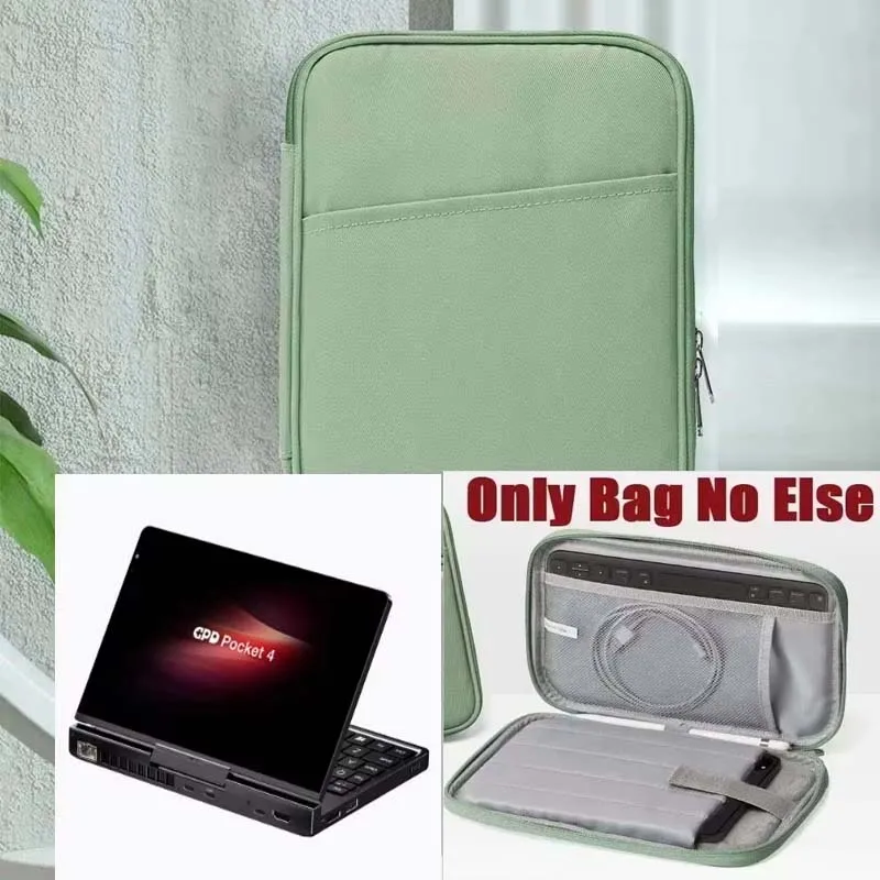 for GPD Pocket 4 Notebook UMPC Storage Bag Waterproof Sleeve Multi Pockets Carry Case Handle Zip Pouch for Cable Mouse Keyboard