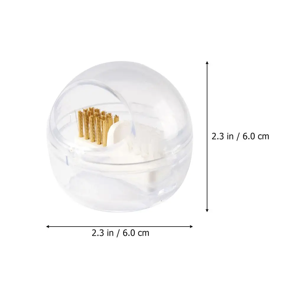 Cleaning Brush for Nail Drill Bits Hard Wire Detachable Design Easy Use Carry Travel Work Nail Polishing Head