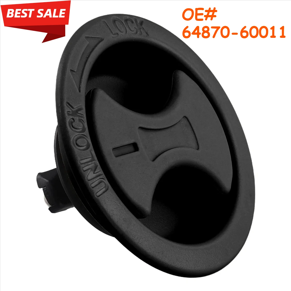 

Car Tailgate Tool Box Cover Plate Buckle Knob Trunk Door Panel Button 64870-60011 for Toyota Land Cruiser LC200 Black