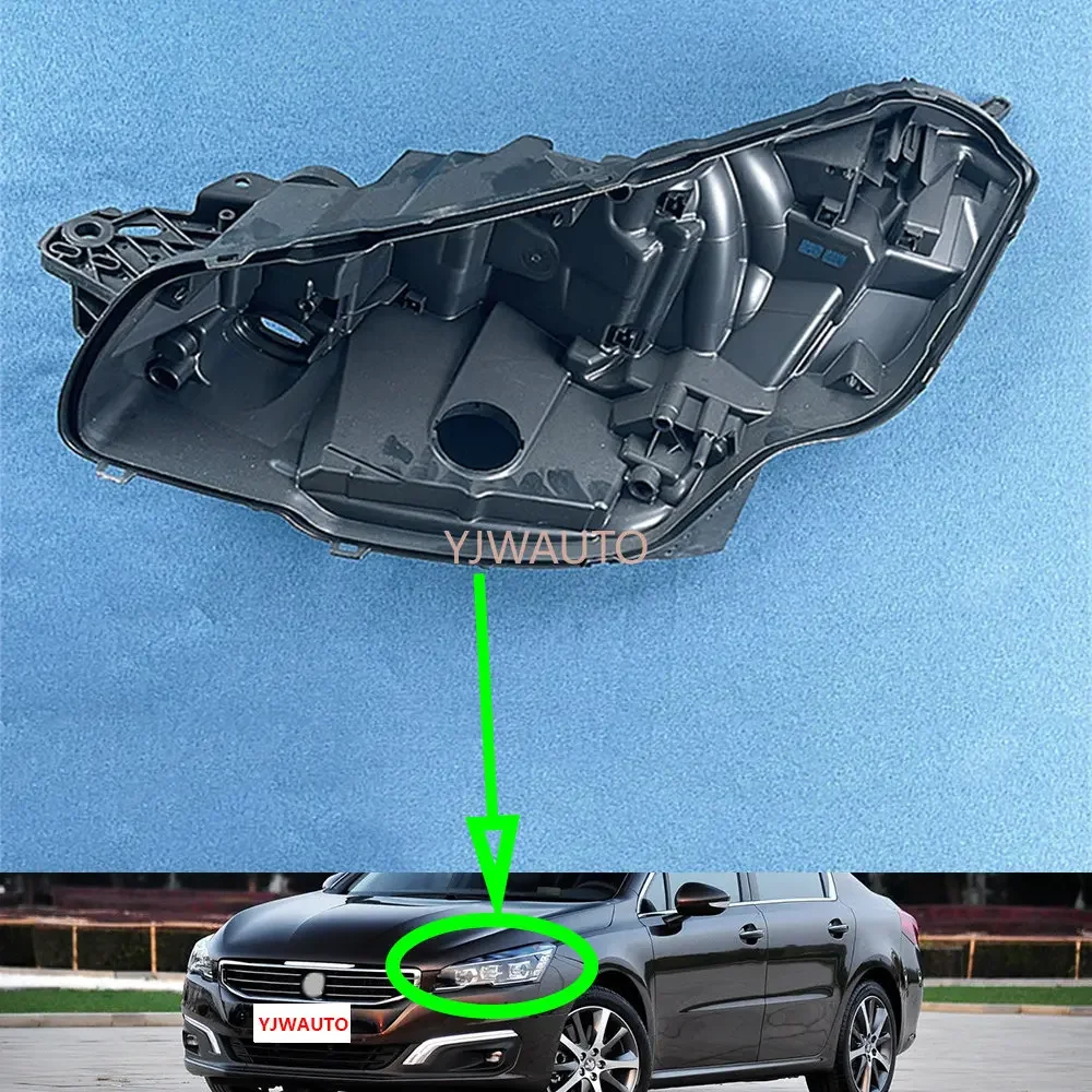 For Peugeot 508 2015 2016 2017 2018 Headlamp House Car Headlight Base Replacement Auto Front Lamp Holder Light Back Support