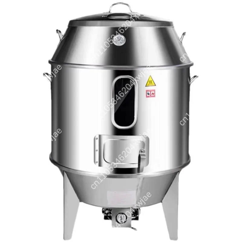 

Двухслойная коммерческая духовка для жарки из нержавеющей стали, газа и угля для утки, курицы, гуся, профессионального гриля