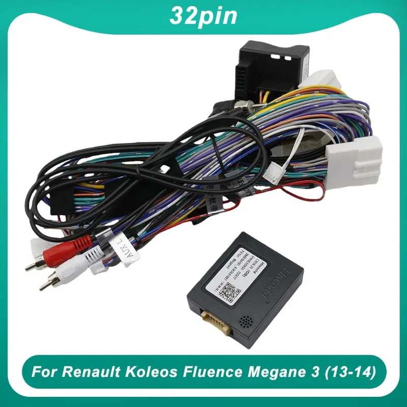 

Для Renault Koleos Fluence Megane 3 (13-14) стереоустановка проводной адаптер автомобильный 32-контактный Android аудио жгут проводов с Canbus