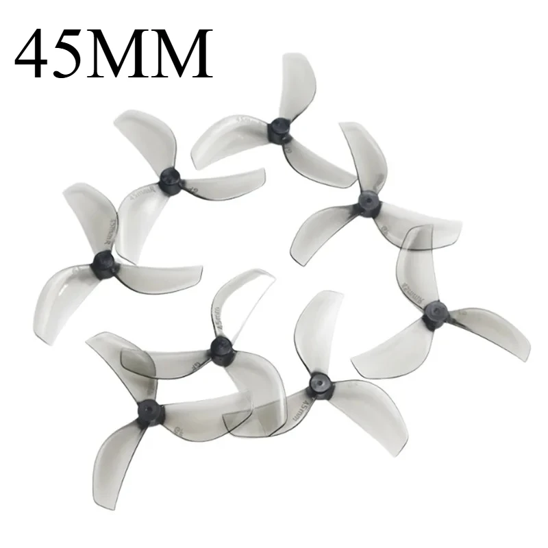 8 Stück/4 Paar Gemfan 45 mm 3-Blatt-PC-Propeller 1 mm 1,5 mm für RC FPV Racing Freestyle 1,8 Zoll Cinewhoop Zahnstocher Drohnen Mini
