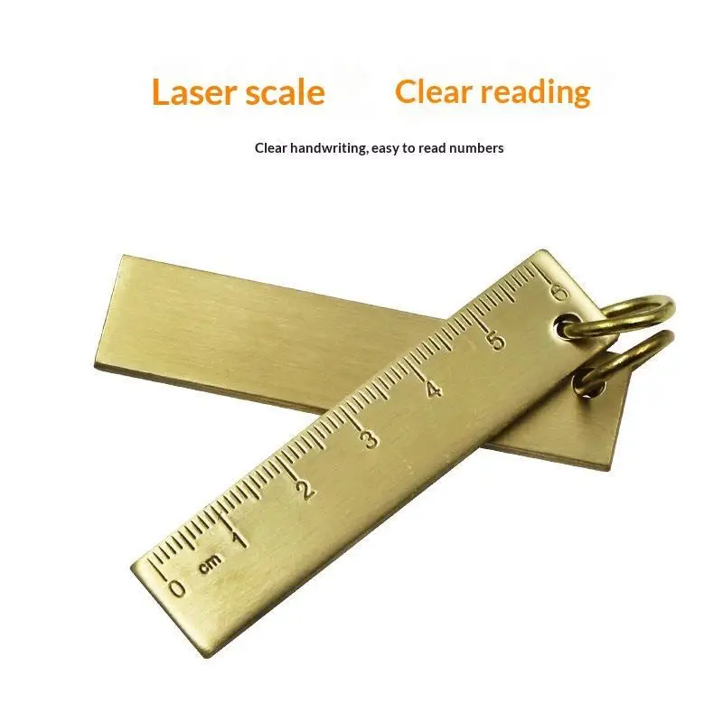 Metall-Lineal Schlüsselanhänger für Kinder und Schüler, Neuheit, koreanisches Schreibwaren- und Schulzubehör, 6 cm – Detail 7