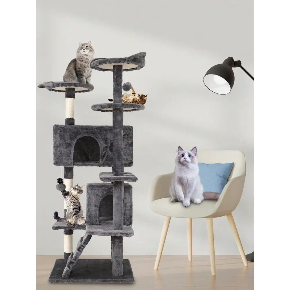 

Cat Tree Tower For Indoor Cats,MultiLevel Furniture Activity Center With ching Posts Stand House