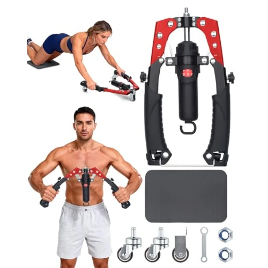 

Abahub Twister Arm Exerciser Enhanced Hydraulic Power Chest Expander for Men Women 22-440LBS Adjustable Resistance Home Gym Equ