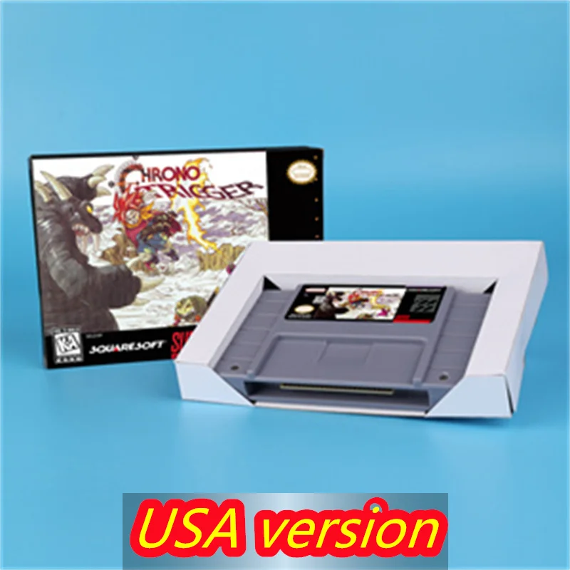 for Chrono Trigger (Battery Save) 16bit game card for USA NTSC version SNES video game console