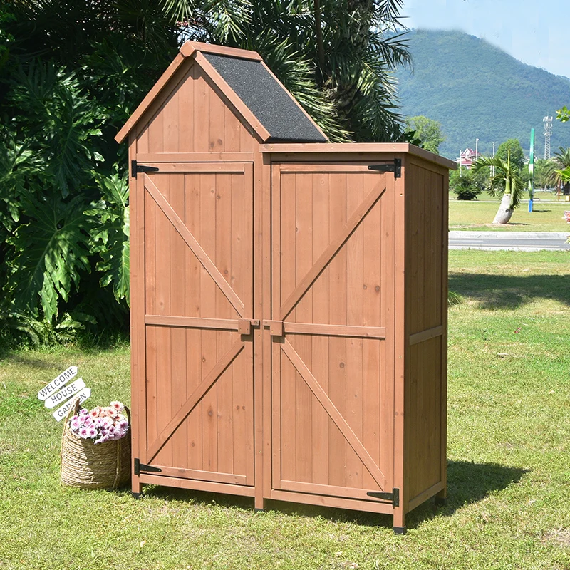 

Customizable Outdoor Storage Cabinet Storage Finishing Solid Wood Outdoor
