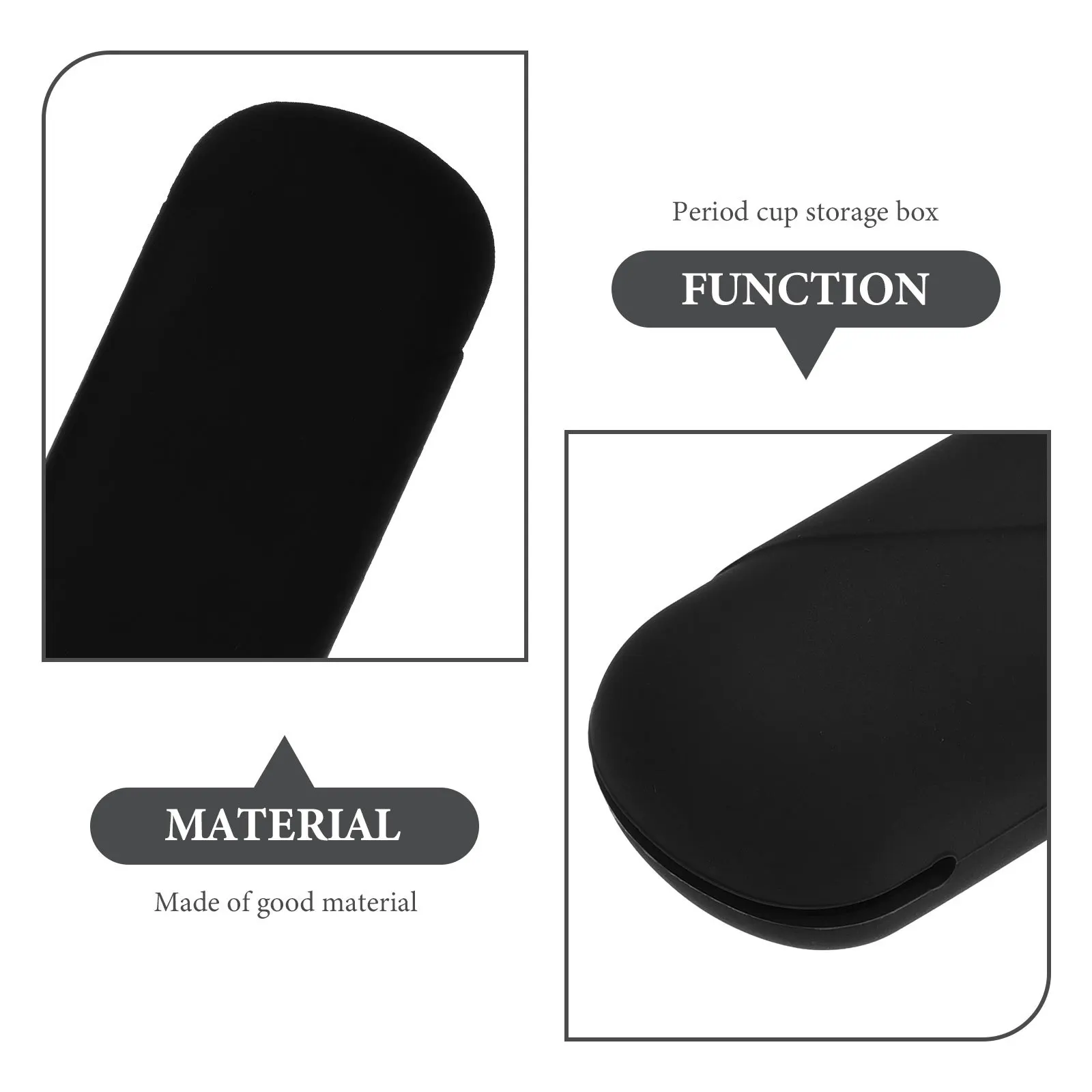 

2 Pcs Storage Bag Menstrual Cup Products Silica Gel Women Tampon Case