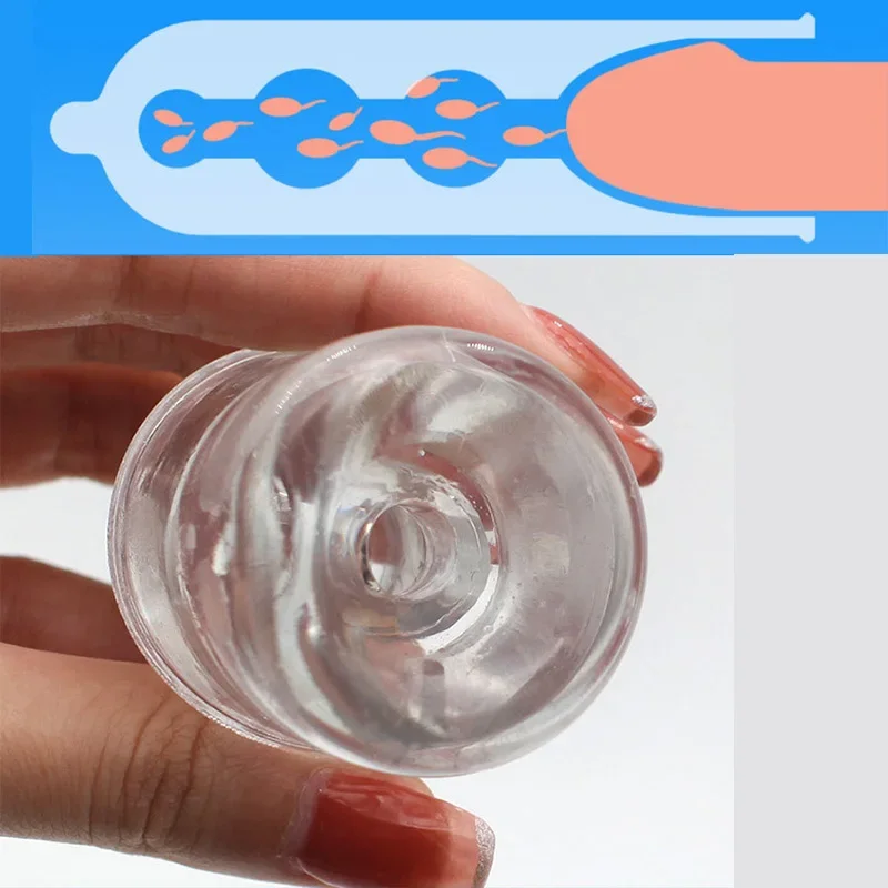 Extend 3.5CM Penis Sleeve Reuseable Condom Delay Ejaculation Sex Toys For Men Penis Ring Male Glans Sleeve Extender Enlargement