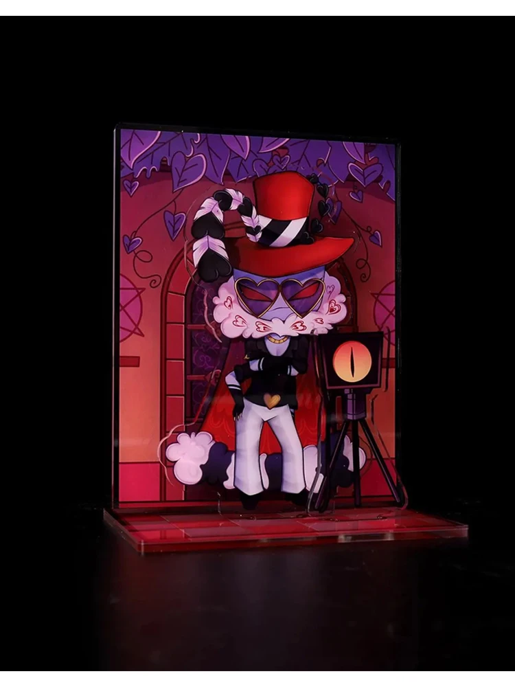 15Cm Valentino acrylique Standee mignon dessin animé personnages d'anime à collectionner acrylique Standees pour Hazbin hôtel cadeau exquis