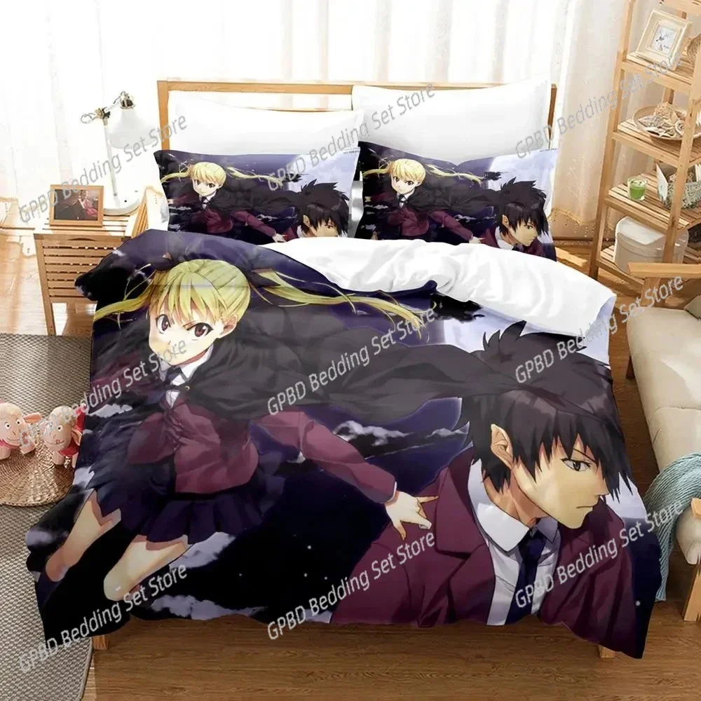 Anime Dance In The Vampire Bund Bedding Set Single Twin Double Queen King Cal King Size Bed Linen Set