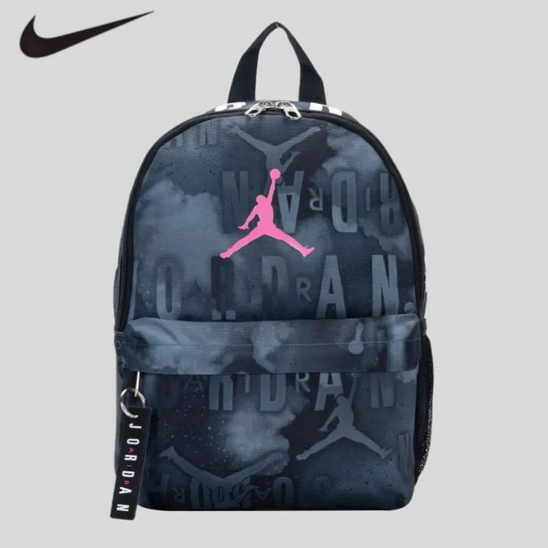 Nike Backpack Schoolbag Men's Bag Women's Bag Sports Bag Junior High School Student Bag Backpack JD2433005AD-005