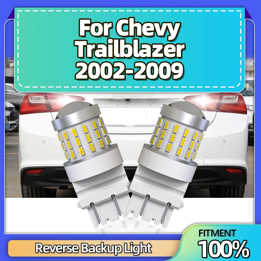 

2Pcs LED Canbus Bulbs T25 3157 Reverse Backup Light Lamps 12V For Chevy Trailblazer 2002 2003 2004 2005 2006 2007 2008 2009