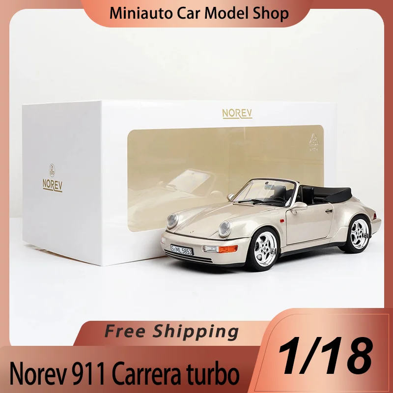 Novo em Estoque: Norev 1:18 Porsche 911 Carrera Turbo - Miniatura de Liga Fundida, Modelo de Carro Esportivo Porsche, Brinquedo, Ornamento e Presente para Crianças