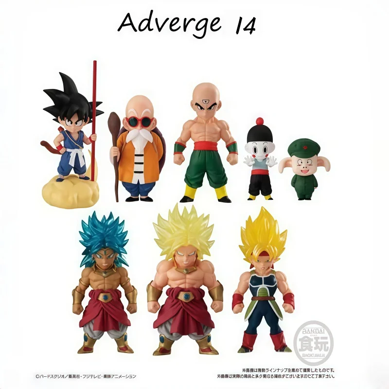 Bandai Dragon Ball ADVERGE14 Box Egg Candy Toy Mini PVC Figure Desktop Decor Ornament Anime Collectible Statue Gift For Hobbyist