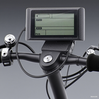 Electric Bike LCD Monitor Clear Data Display -Universal 2.2cm Handle Fit High-Temp Wiring & Easy Setup