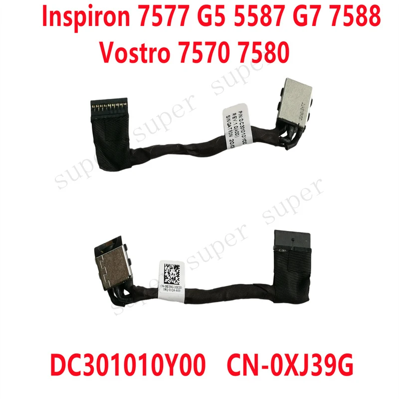S+   Charging Port DC Power Interface Head 0XJ39G For DELL 7577 7588 V7570 V7580