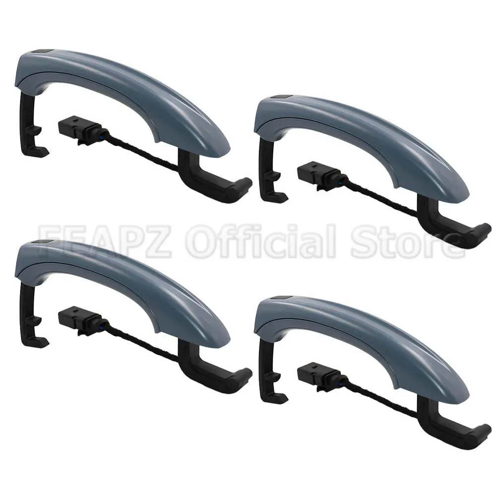 For Audi Q7 2007-2015 4L0837205A 4L0837205B 4L0837207A Car Accessories 4Pcs Car Exterior Door Handle