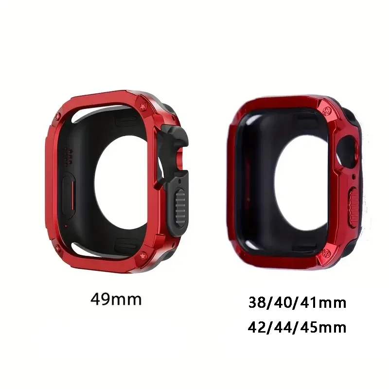 Armour Drop-proof Protective Case For Apple Watch 41MM 45MM 44MM 40MM PC+TPU 2 in 1 Cover iwatch series 8 7 6 5 4 SE 49MM Ultra