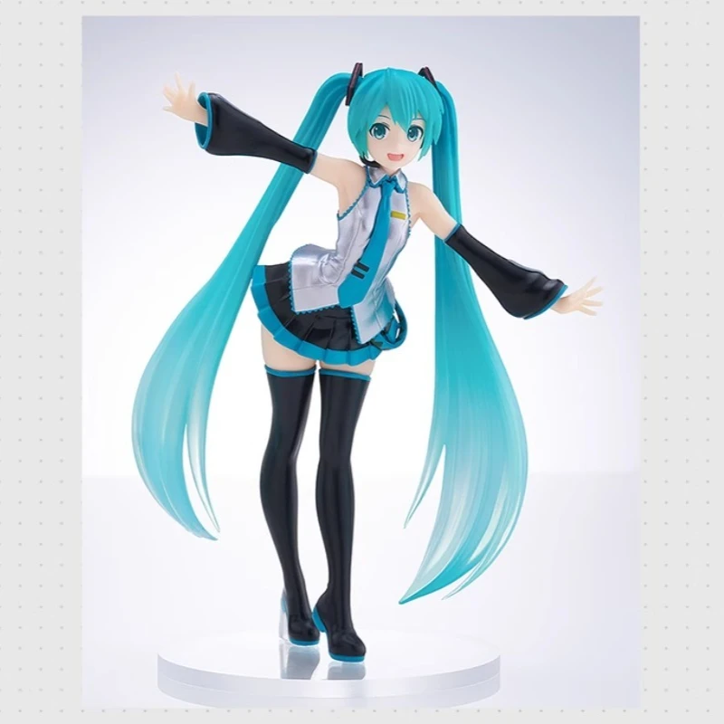 GSC Original Genuine Vocaloid Hatsune Miku Pop Up Parade Translucent Color Ver 17cm Collections Model Toy Figures Birthday Gifts