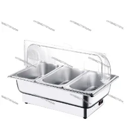 

Buffet Maintaining Furnace Stainless Steel Electric Heating Chafing Dish Commercial Visual Basin Display Pot