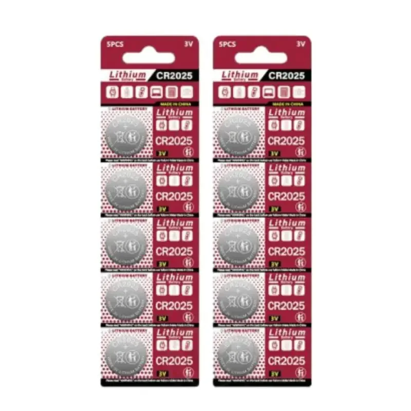 3V CR2025 Lithium Button Battery DL2025 BR2025 5003LC LM2025 CR 2025 Coin Cell Watch Batteries For Toys Clock Computer