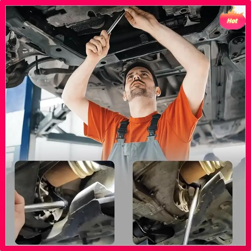 

2PCS Pry Bar Wrench Adaptor Head, Upgraded Thickening Half Shaft Crowbar Adapter Repairing-Headtools