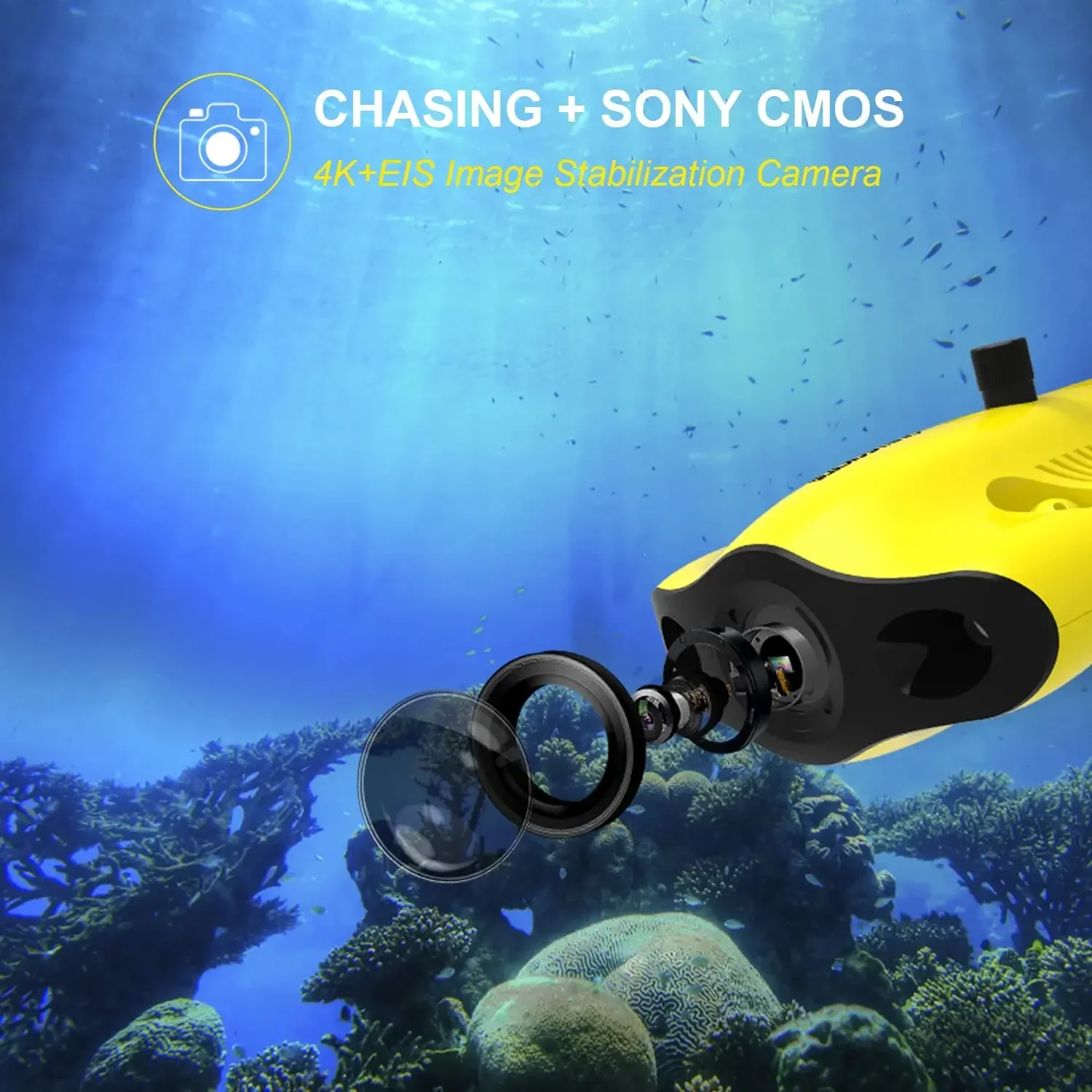 Diving fish MINIS underwater unmanned aerial vehicle visual high-definition shooting fishing waterproof diving professional