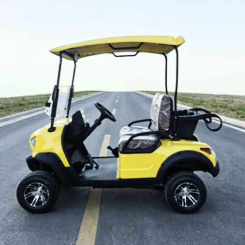 Big Sale 60V 72V Lead-Acid Battery Golf Cart With 14 Inch Tire 10 Inch Screen Touch Screen Multimedia Player Electric Golf Cart