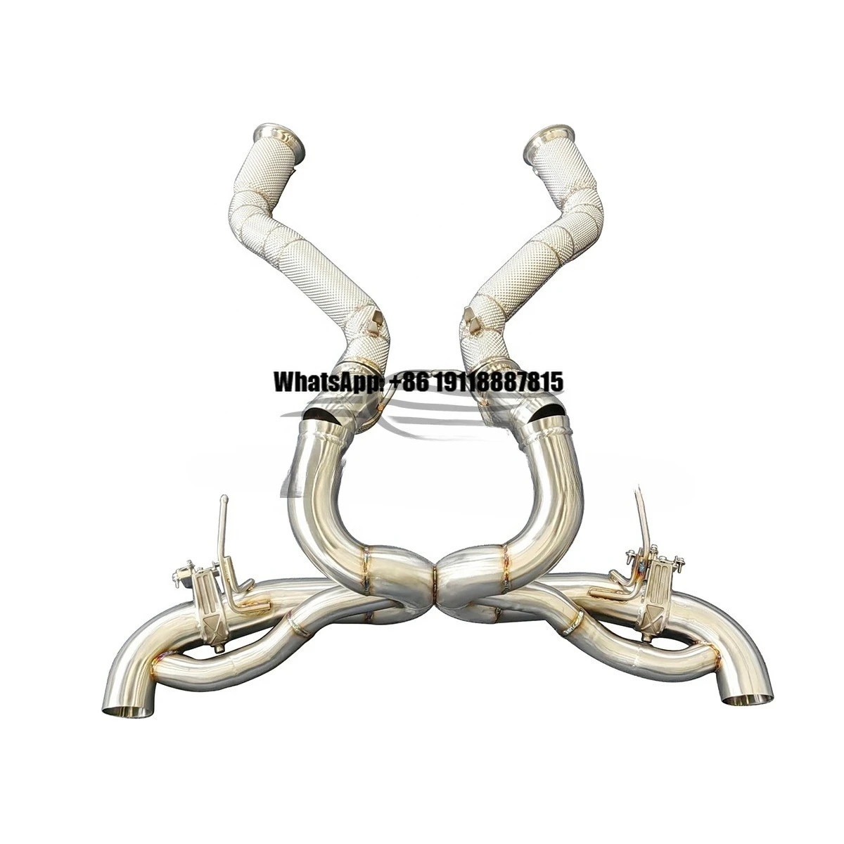 Full Exhaust System Stainless Steel Exhaust Pipe System for Mclaren GT 4.0T 2019-2023 Auto Sport Exhaust Kit
