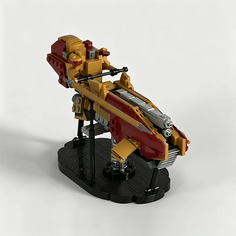 Heavy-Duty Jetbike Model MOC Building Bricks War Equipment Modular Technology Gifts Holiday Assemble Children Toys Suit