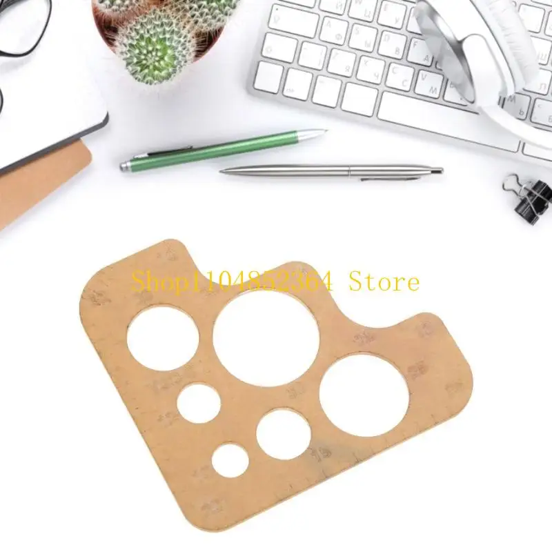 

652F Прозрачный акриловый круговой шаблон для кожаного стиля, линейка для рисования узоров, обычный круглый угол, шаблон с