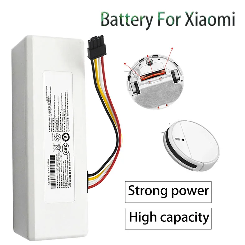 

100% Robot Battery 1C P1904-4S1P-MM for Xiaomi Mijia Mi Vacuum Cleaner Sweeping Mopping Robot Replacement Battery G1