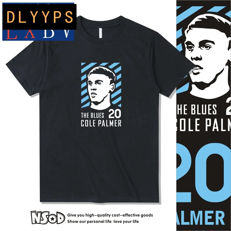 جديد 2026 تشيلسي كول بالمر رقم 20 تي شيرت قطني بأكمام قصيرة لكرة القدم #1