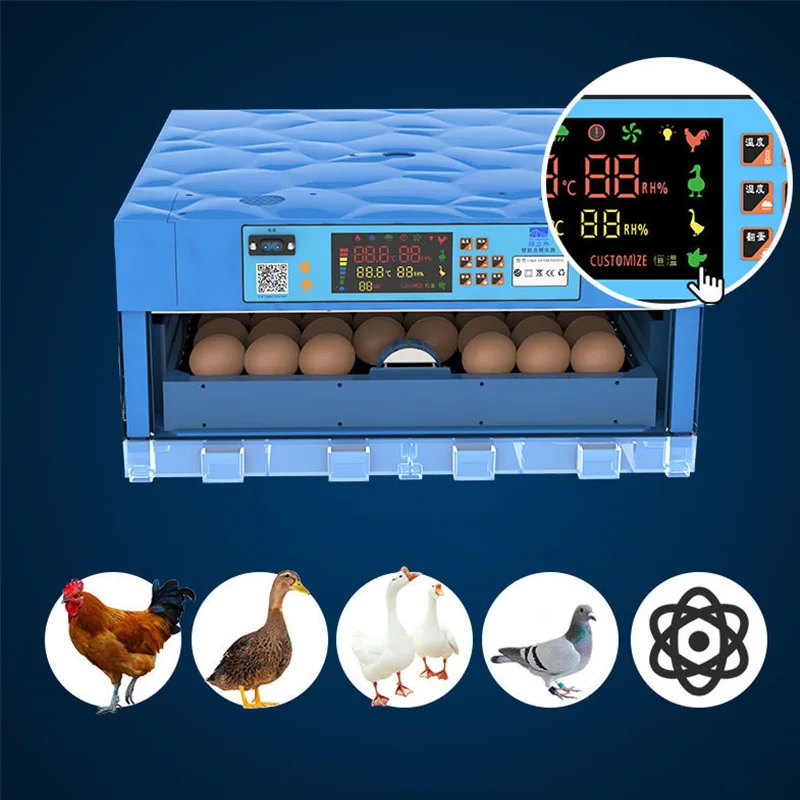 Incubadora automática de huevos de pollo, pato, ganso, máquina incubadora de huevos, equipo de granja