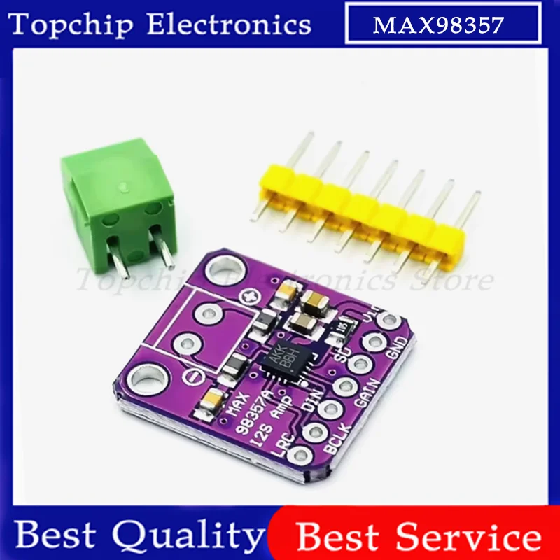 1pcs MAX98357 MAX98357A I2S 3W Class D เครื่องขยายเสียง Breakout Interface I2S DAC ถอดรหัสสําหรับเสียง