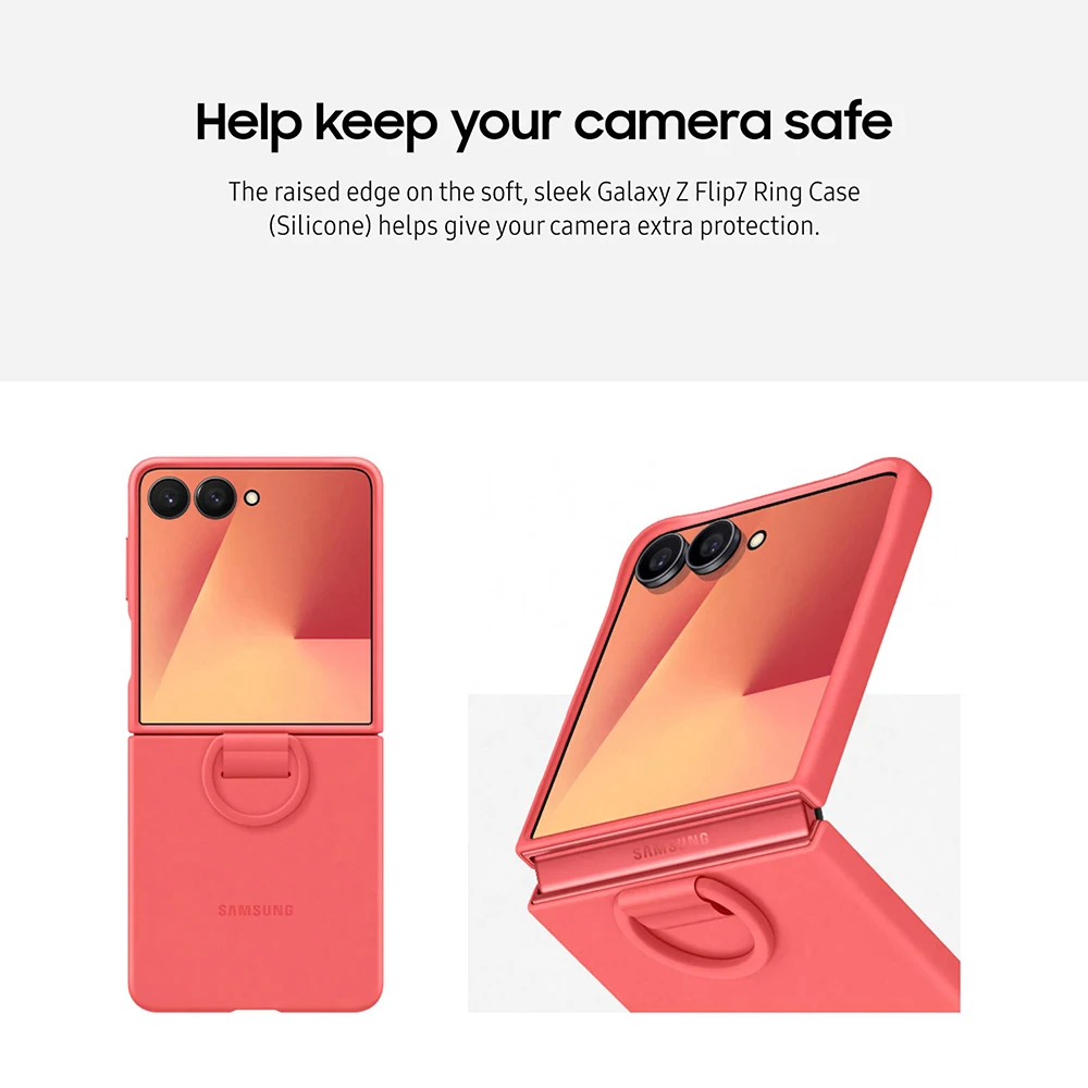 Oryginalne silikonowe etui z pierścieniem Samsung Galaxy Z Flip7 EF-PF766, silikonowe etui ochronne z pierścieniem, odporne na wstrząsy, do Galaxy Z Flip 7 — zdjęcie produktu 6