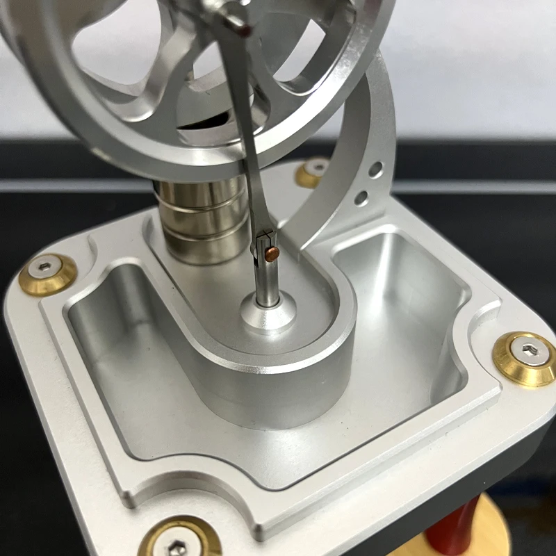 M16-C Motor refrigerado por agua de alta temperatura, modelo de cilindro de potencia, motor de vapor, juguete de Metal