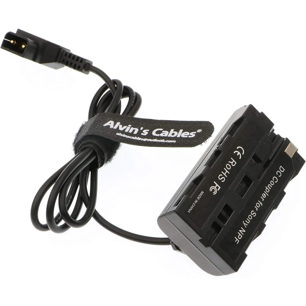 Alvin's Cables NP F550 Dummy Battery to D-Tap Power Cable for Sony NP F570 NP F970 Atomos Shinobi Monitor SmallHD Focus 7