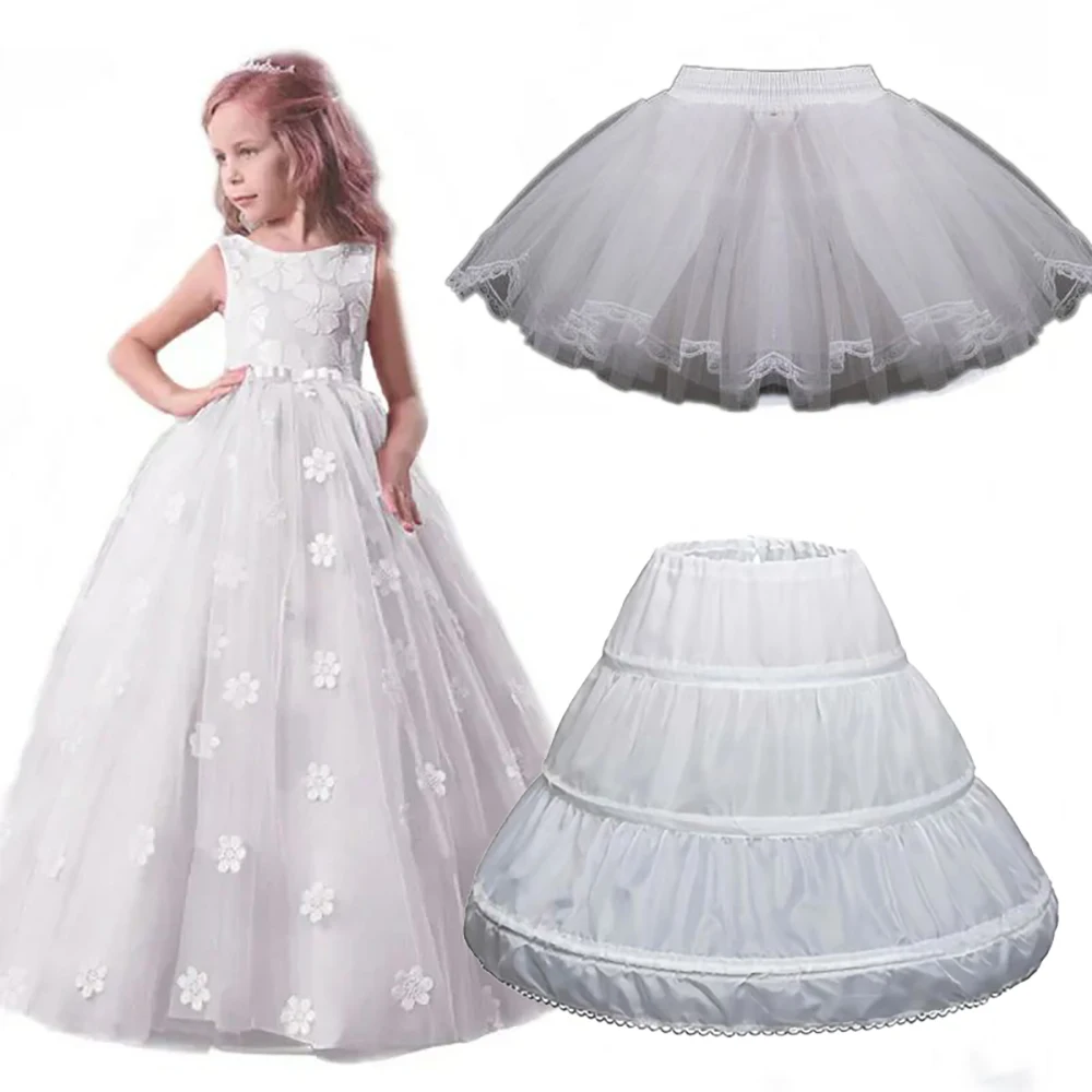 Flower Girls sottoveste Sottogonna Cosplay Party bambini bambini Enfant Fille Lolita Ballet Tutu gonna Enaguas sottowill Mini