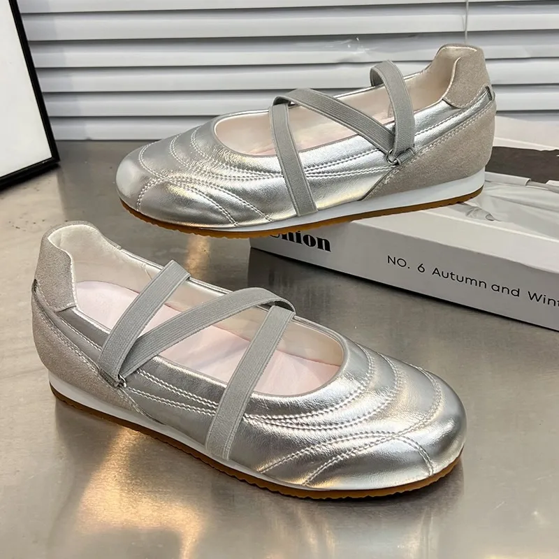 

New Women Mary Jane Shoes Exquisite Genuine Leather Shallow Casual Shoes for Woman Fashion Sneakers Designer Shoes Zapatos Mujer