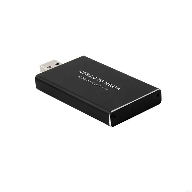 L9NA USB to mSATA SSD Hard Disk Box Converter Adapter Enclosure External for Case