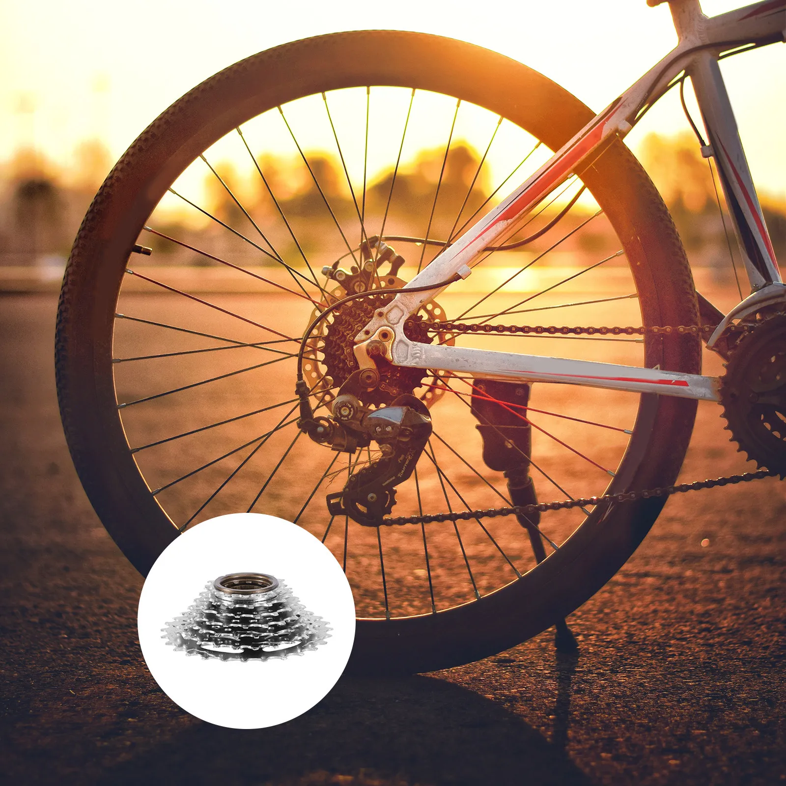 

7-скоростная никелированная кассета для горного велосипеда: надежная передача, долговечность, 7-скоростная кассета