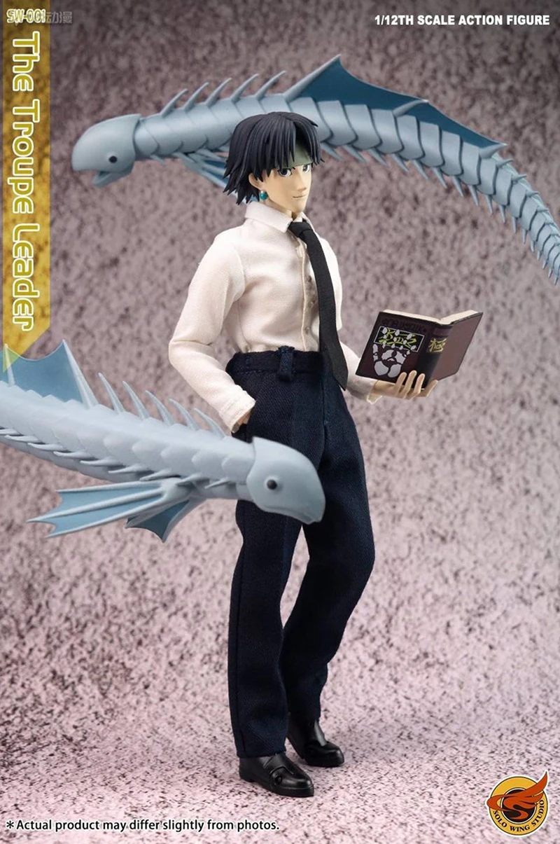 In Stock SoloWingStudio 1/12 HUNTERxHUNTER Phantom Troupe The Troupe Leader Chrollo Lucilfer PVC Anime Action Figures Model Toy