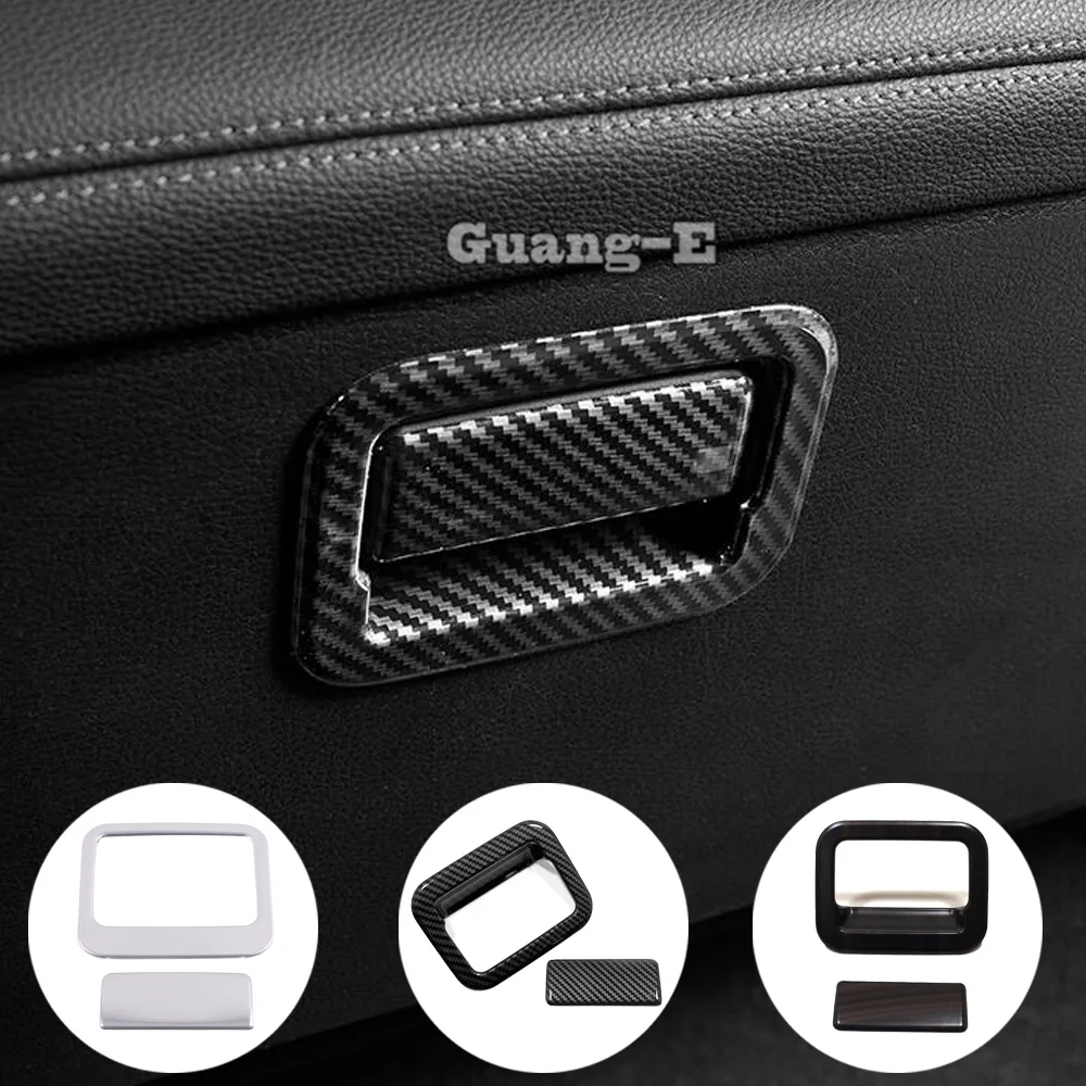 For Toyota Siena 2021 2022 2023 Co-Pilot Glove Box Handle Trim Covers ABS/Stainless Steel Car Interior Accessories Decoration