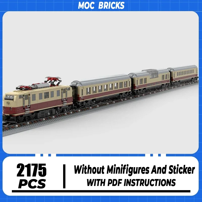 Bloques de construcción Moc Rheingold Express, modelo de tren, tecnología Modular, ciudad, coche, juguete de construcción, juego de bricolaje, regalos de montaje