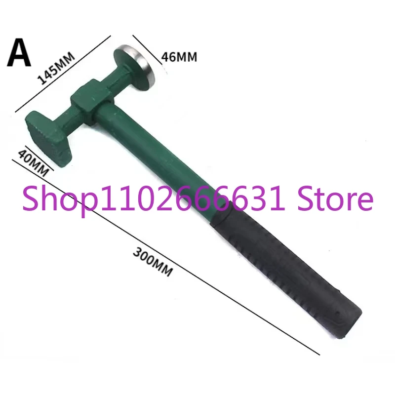 Car Auto Body Metal Repair Panel Beating Hammer Garage Hand Tools Straight Pein Finish Crowned Face Dent Beater Bumping hammer