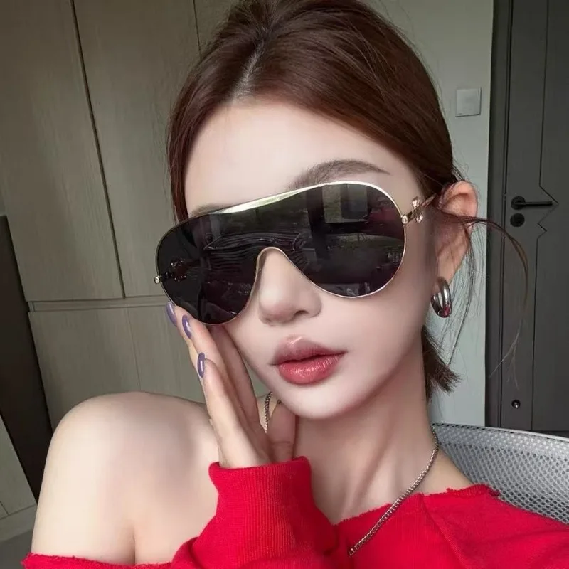 

New Oversized Sunglasses, Vintage Large Frame Gradient Glasses, Women's Fashion Sunglasses, Summer Travel & Driving Sunglasses